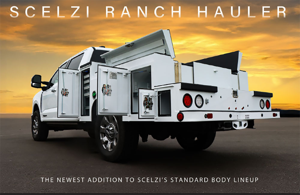 Scelzi Black trucks for C4 landscaping