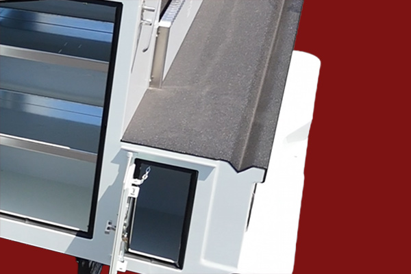 Grooved Work Deck with Full Through Compartment